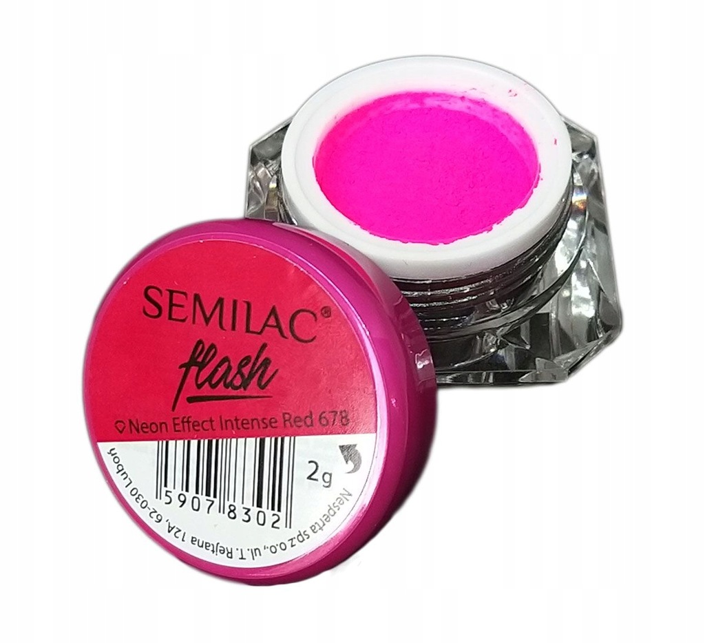 Semilac Flash Neon Effect Smoky Pigment Pink