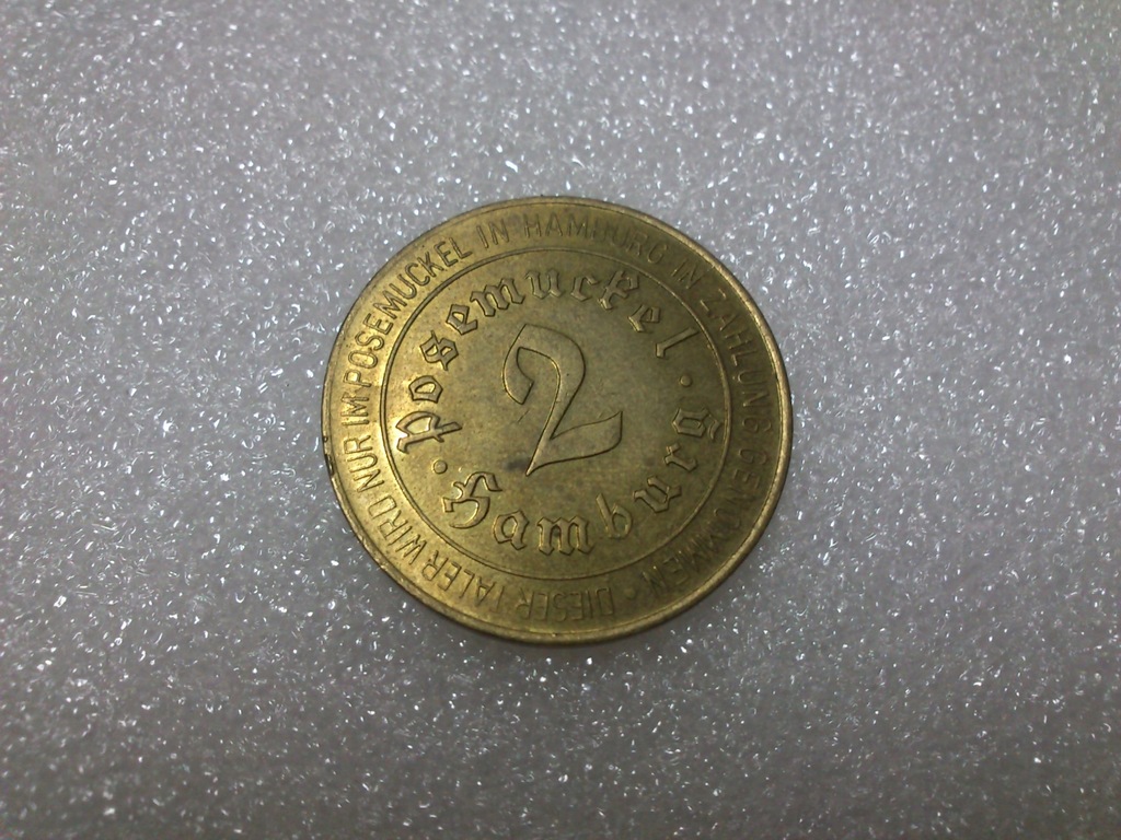 ŻETON Token Hamburg 2 posemukel