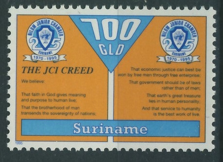 Suriname 100 Gld. - The JCI Creed