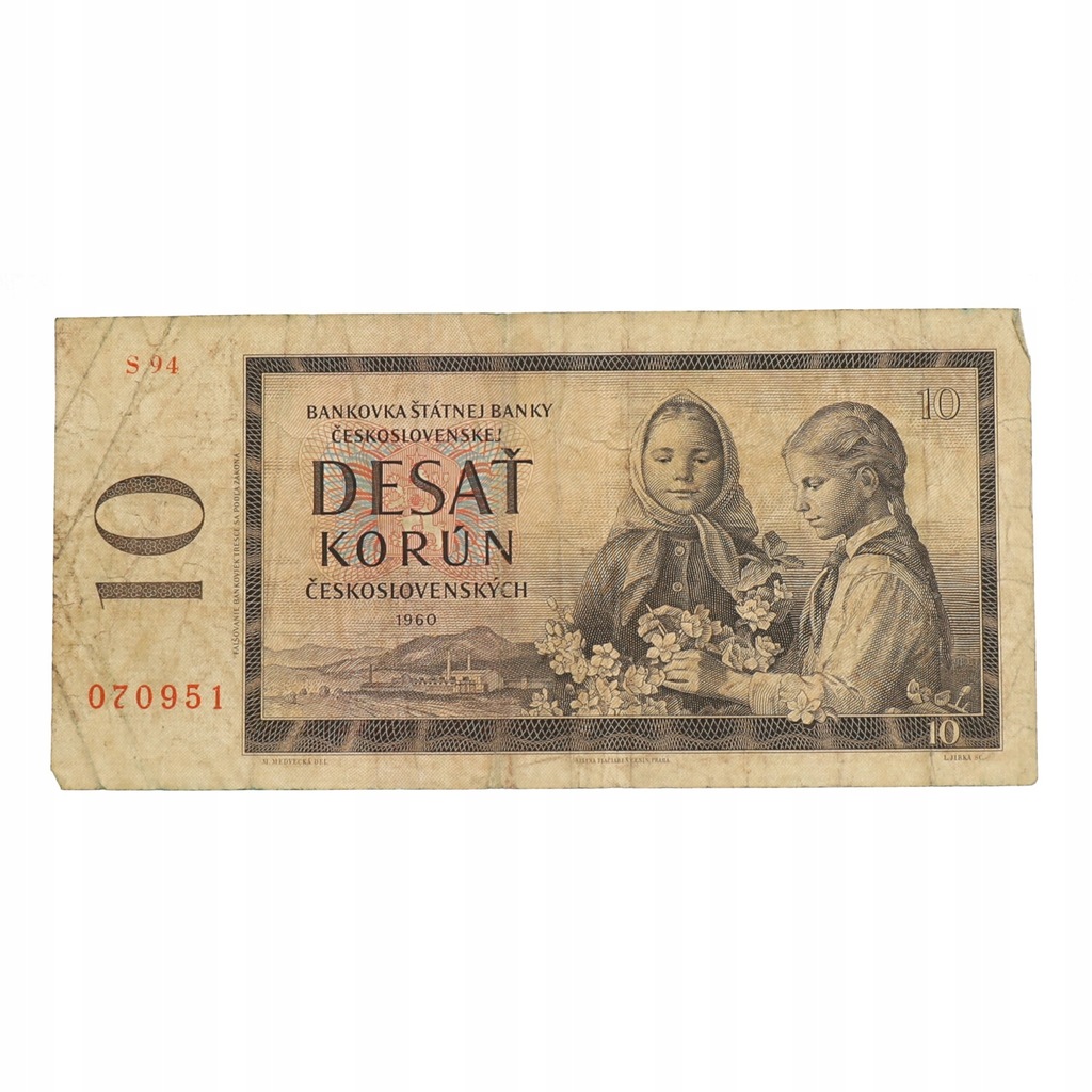 Czechosłowacja - 10 koron - 1960 rok