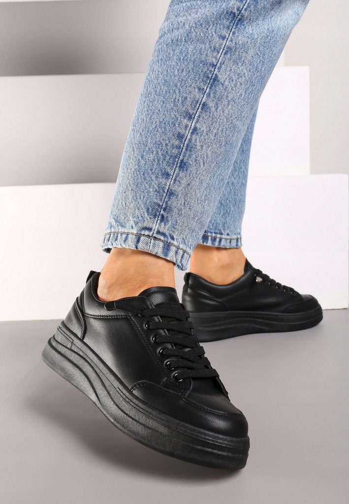 Renee Czarne Sneakersy damskie 37