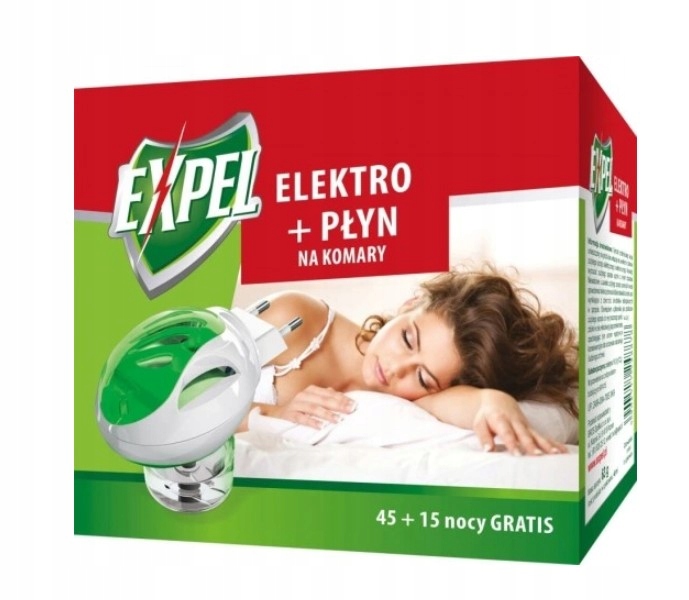 Expel Elektro + płyn na komary 60 nocy