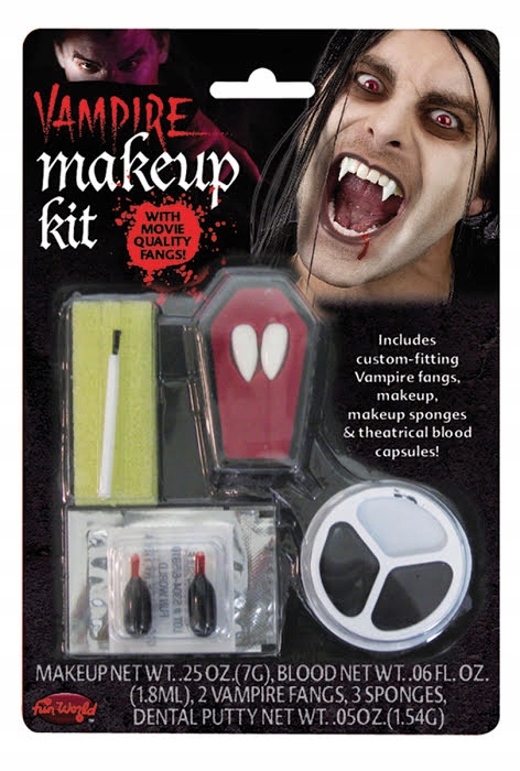 ZESTAW WAMPIRA VAMPIRE MAKEUP PRZEBRANIE KOSTIUM