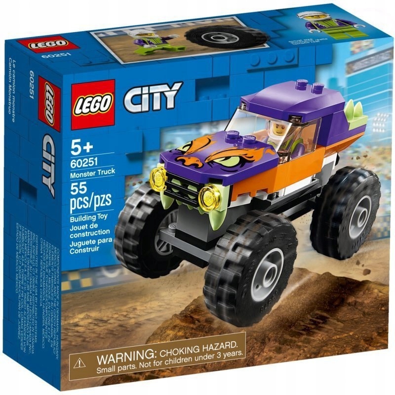 Monster Truck dla chłopca 5+ Lego CITY 60251