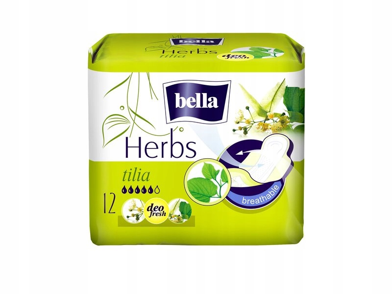 Bella Herbs Kwiat Lipy podpaski 12szt