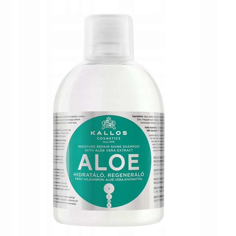 Kallos KJMN Aloe Moisture Repair Shine Shampoo P1