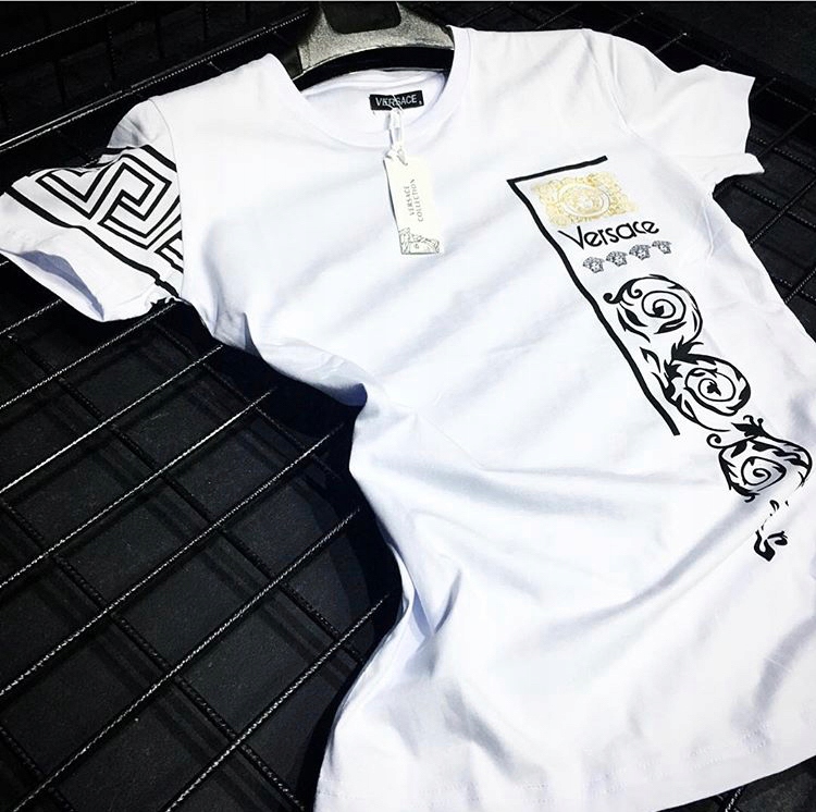 Versace - T-shirt męski - Rozmiar L - Koszulka