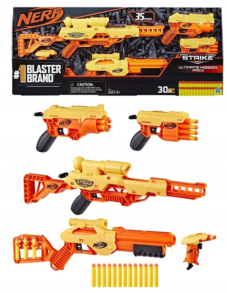 PISTOLET NERF SNAJPERKA ZESTAW KARABIN STRZAŁKI