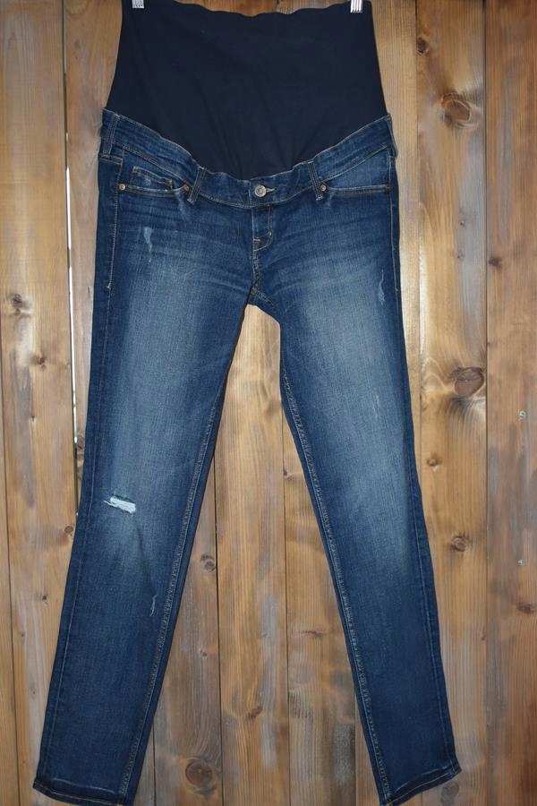 H&M MAMA Skinny Rurki Ciążowe Jeansy 42 XL