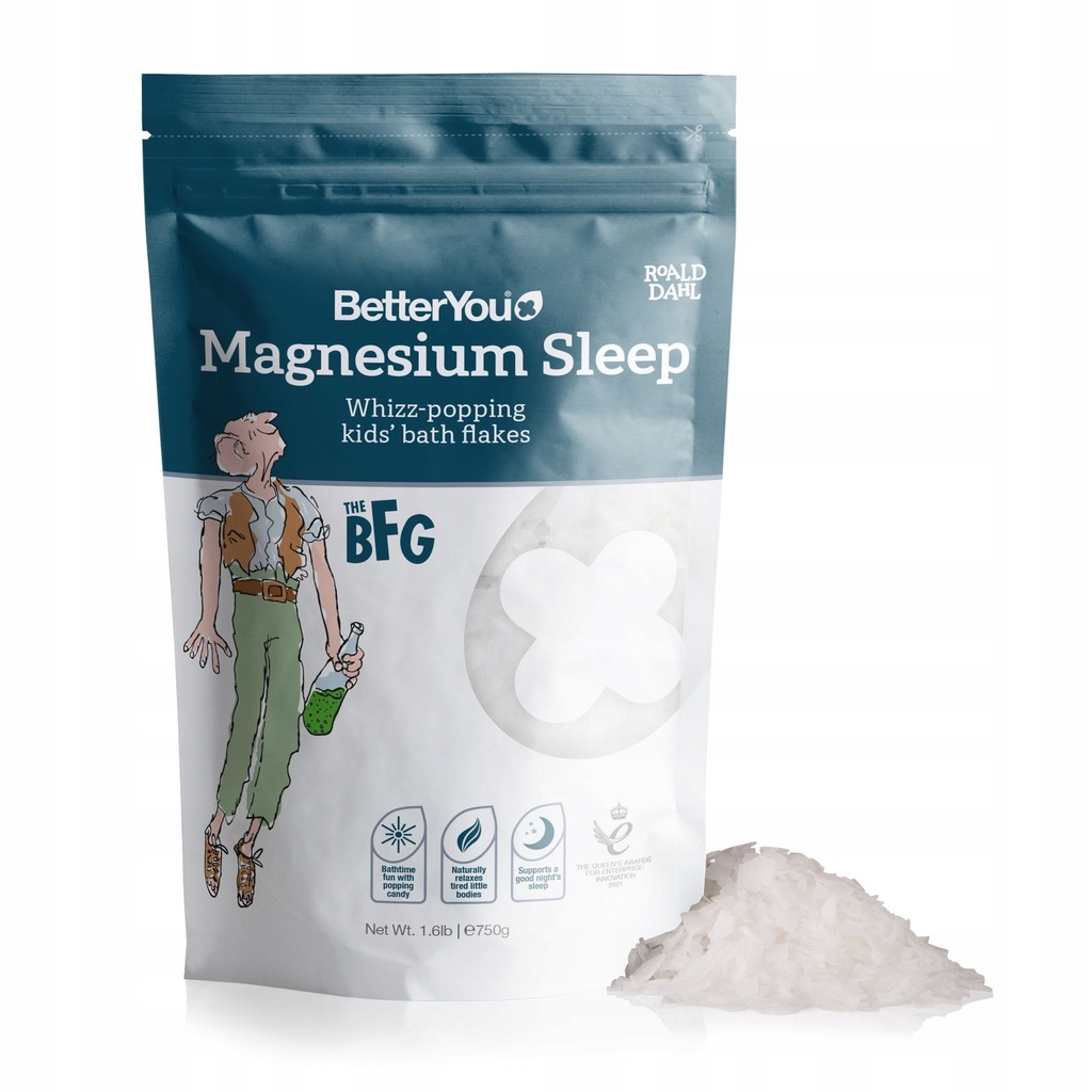 BETTERYOU Magnesium Sleep Kids' Bath Flakes - Płatki magnezowe do kąpieli d