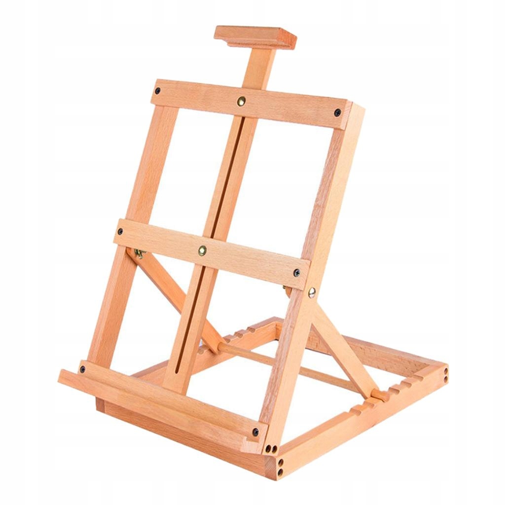 Multifunctional Tabletop H Frame Easel, Artists Adjustable Beechwood