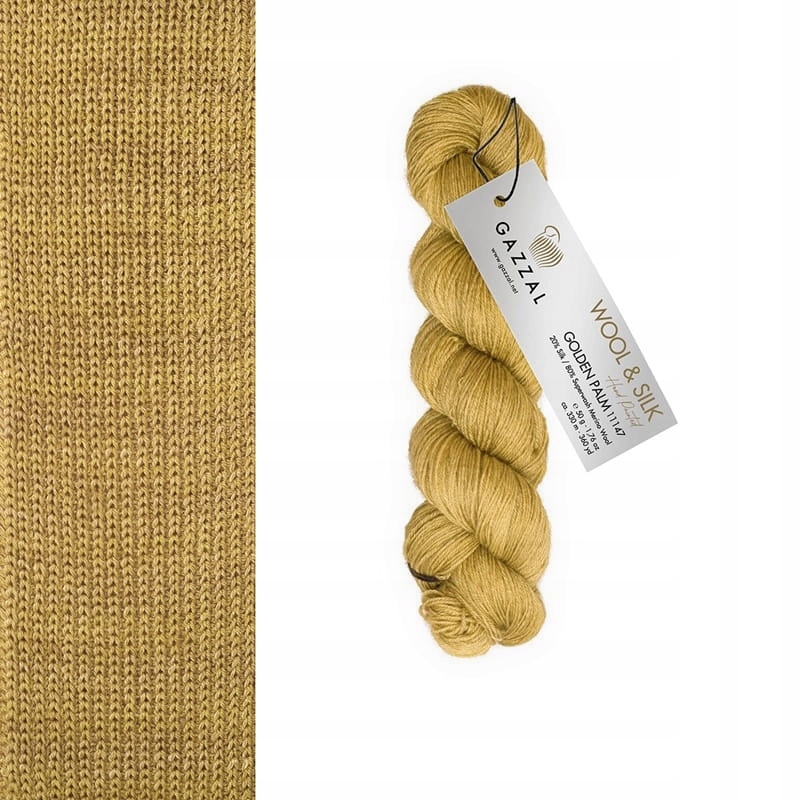 Włóczka Gazzal Wool & Silk 11147 Golden Palm