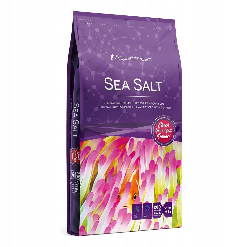Aquaforest Sea Salt 25kg bag 10663731858 oficjalne archiwum Allegro