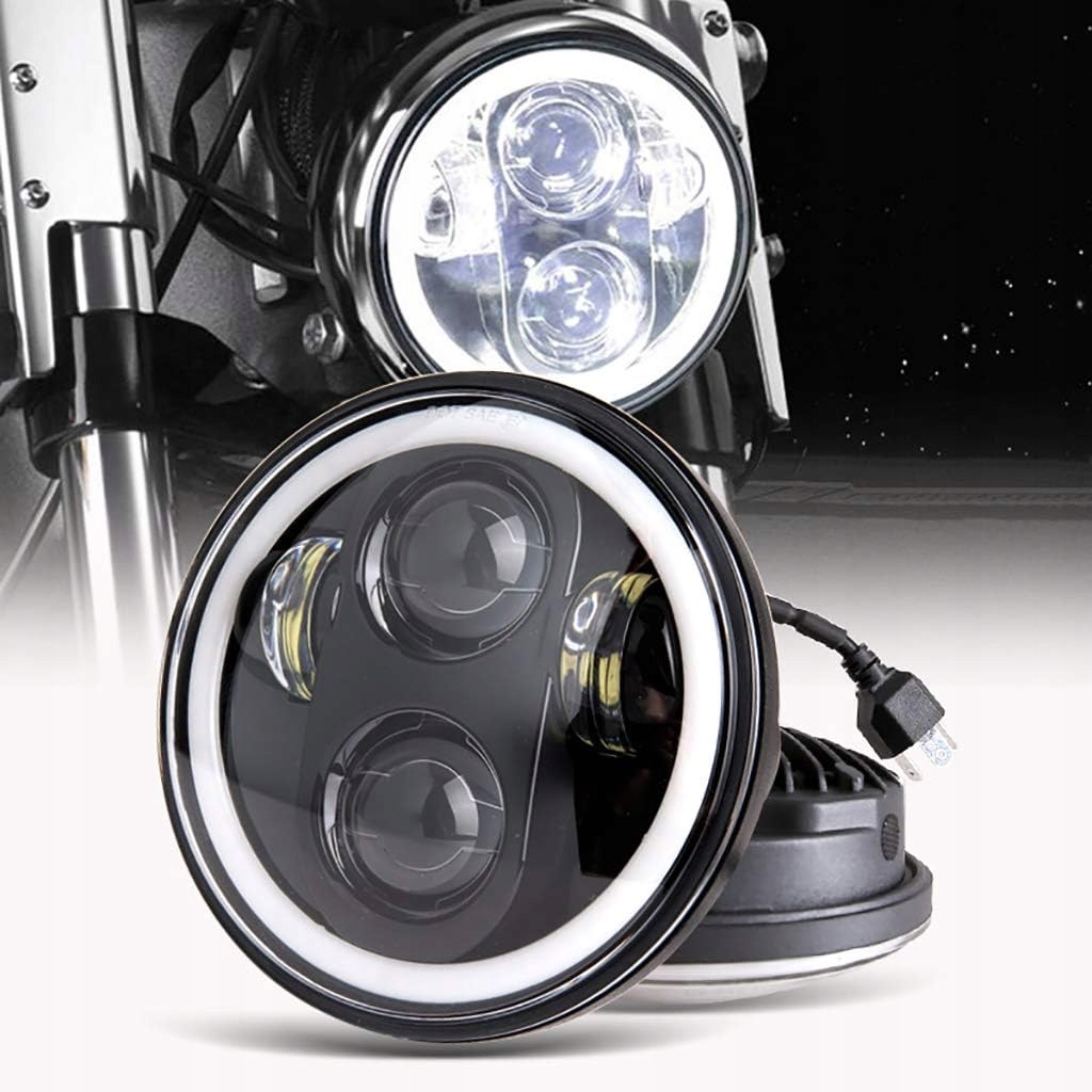 MIRTHBUY 5,75-calowy reflektor motocyklowy LED do Jeepa Harley-Davidson