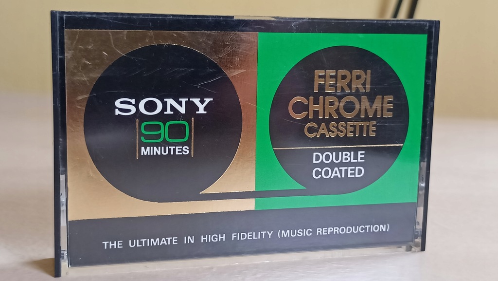 Kaseta magnetofonowa Sony ferri chrome C-90 FeCr typ III