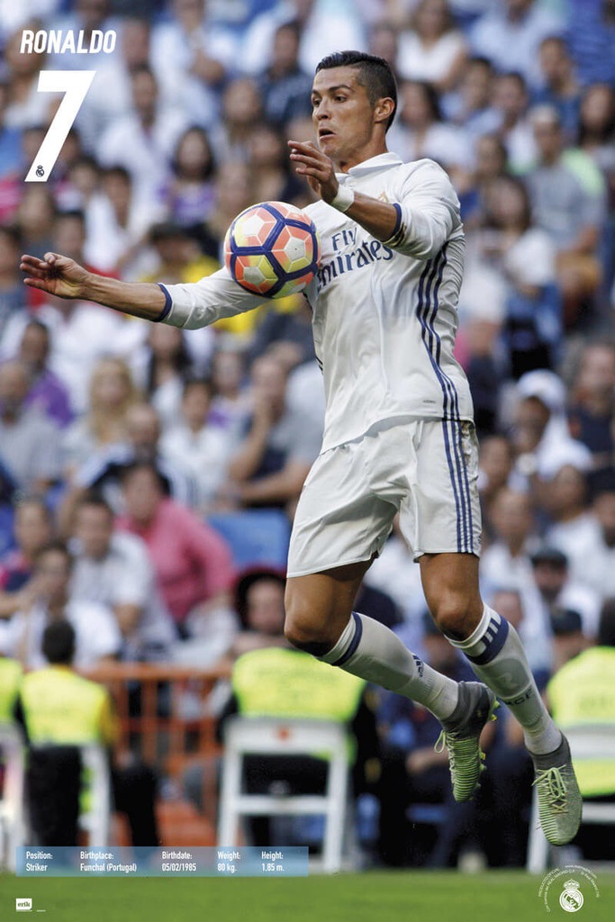 Купить Реал Мадрид Криштиану Роналду CR7 - постер 61x91,5: отзывы, фото, характеристики в интерне-магазине Aredi.ru