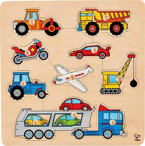 Puzzle drewniane Pojazdy Hape WYPRZEDAŻ !!!