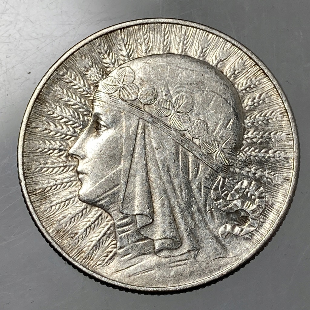 II RP 5 złotych 1933 Polonia śliczne srebro