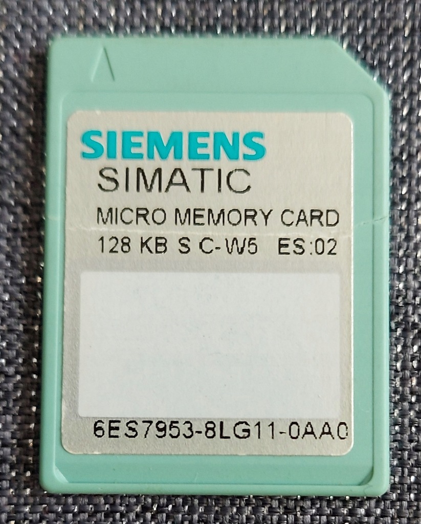 Karta pamięci Siemens 6ES7953-8LG11-0AA0 128 KB