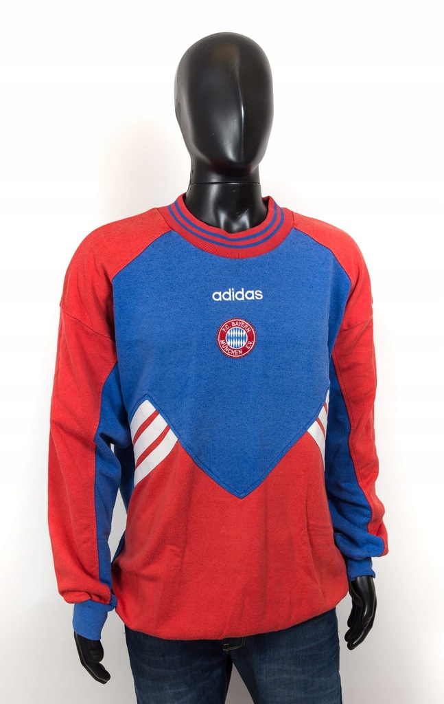 *Adidas Oldschool Bluza Męska Vintage FC Bayern XL