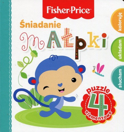 Fisher Price Puzzle Śniadanie małpki Wiśniewska