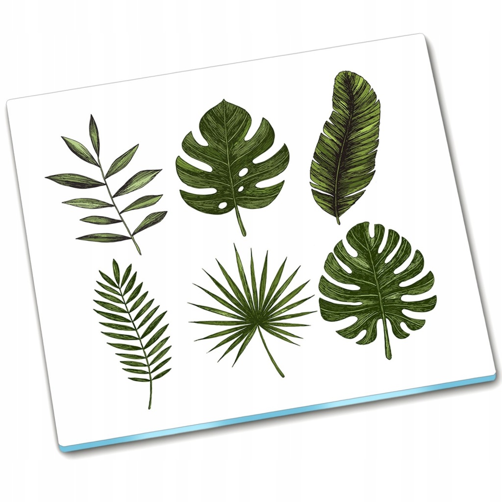 Płyta ochronna szklana Tropikalne liście - 60x52