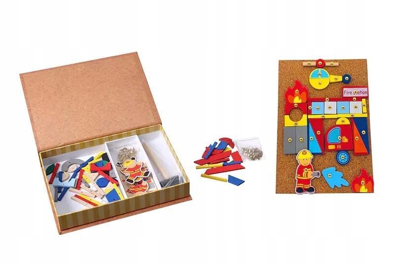 UKŁADANKA DREWNIANA STRAŻ POŻARNA, ARTYK