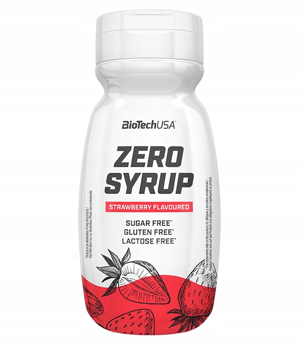 BioTech USA Zero Syrup 320 ml syrop 0 kcal truskaw