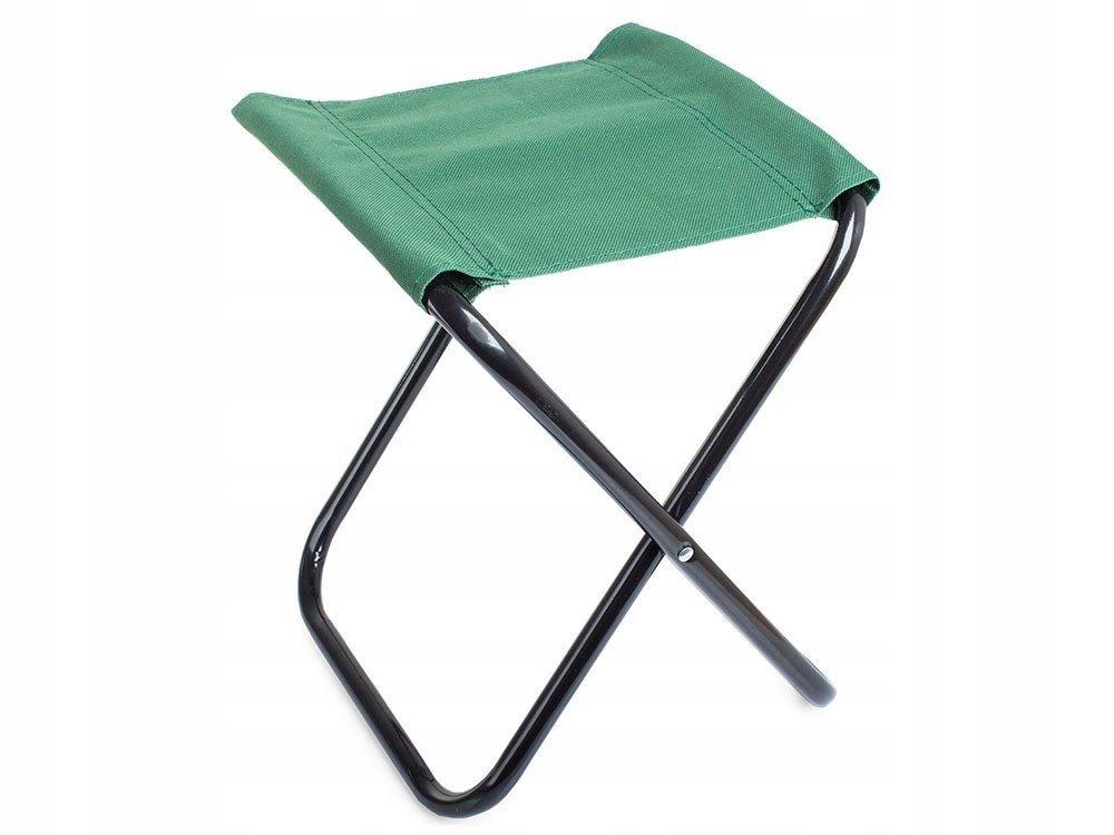Krzesło wędkarskie turystyczne taboret składane zielone