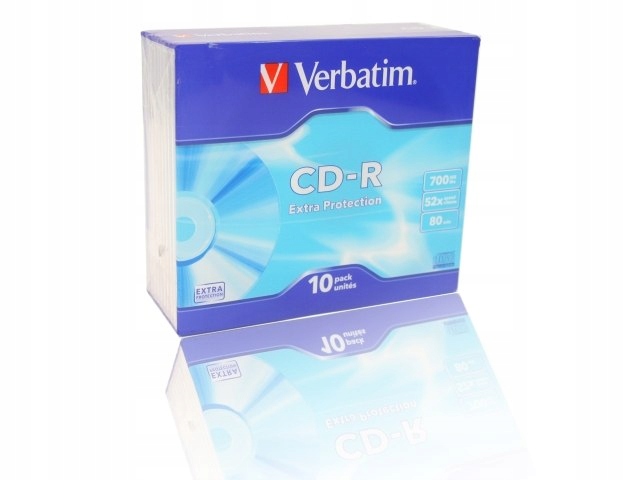 CDR VERBATIM 700MB EXTRA PROT (10 SLIM)