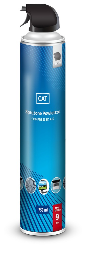 Sprężone Powietrze750ml doLaptopa AIR GUN CAT 9BAR