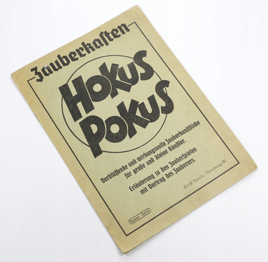 Hokus Pokus Podręcznik sztuk magicznych Magia 1920 rok