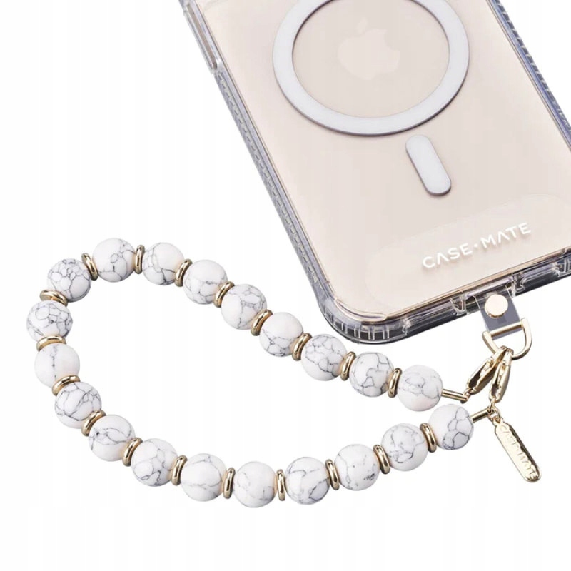 Uniwersalna smyczka do telefonu (White Marble) Case-Mate Beaded Phone