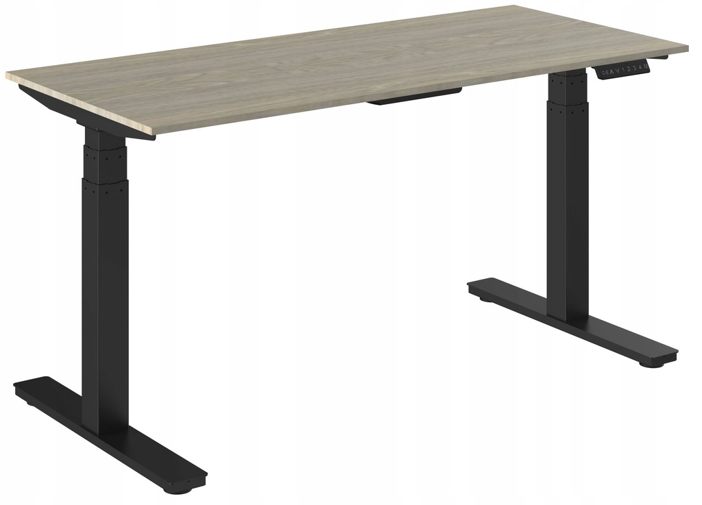 Biurko Regulowane Elektrycznie 160x80 CZARNE 120kg