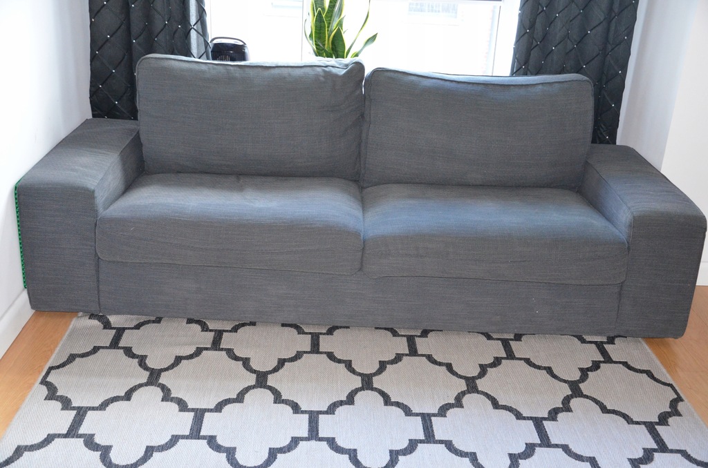 Sofa 3-osobowa, kivik hillared antracyt IKEA