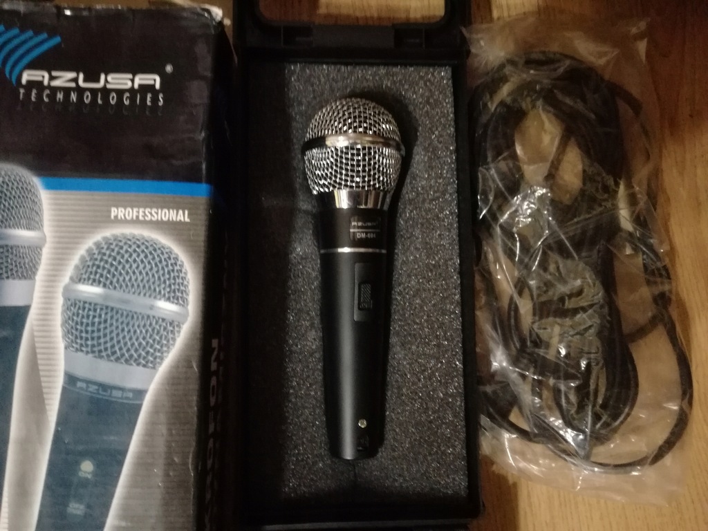 Mikrofon dynamiczny Azusa DM-604. Nieużywany