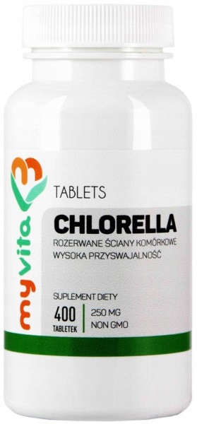 MYVITA Myvita Chlorella 250 G 400 T Oczyszczanie