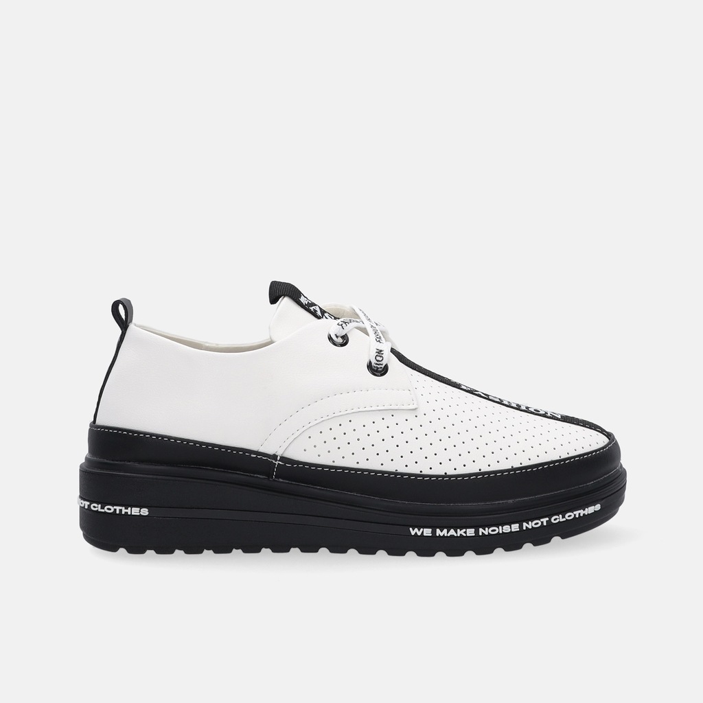 Buty damskie VENEZIA. Modne, wygodne skórzane, białe sportowe półbuty r. 38