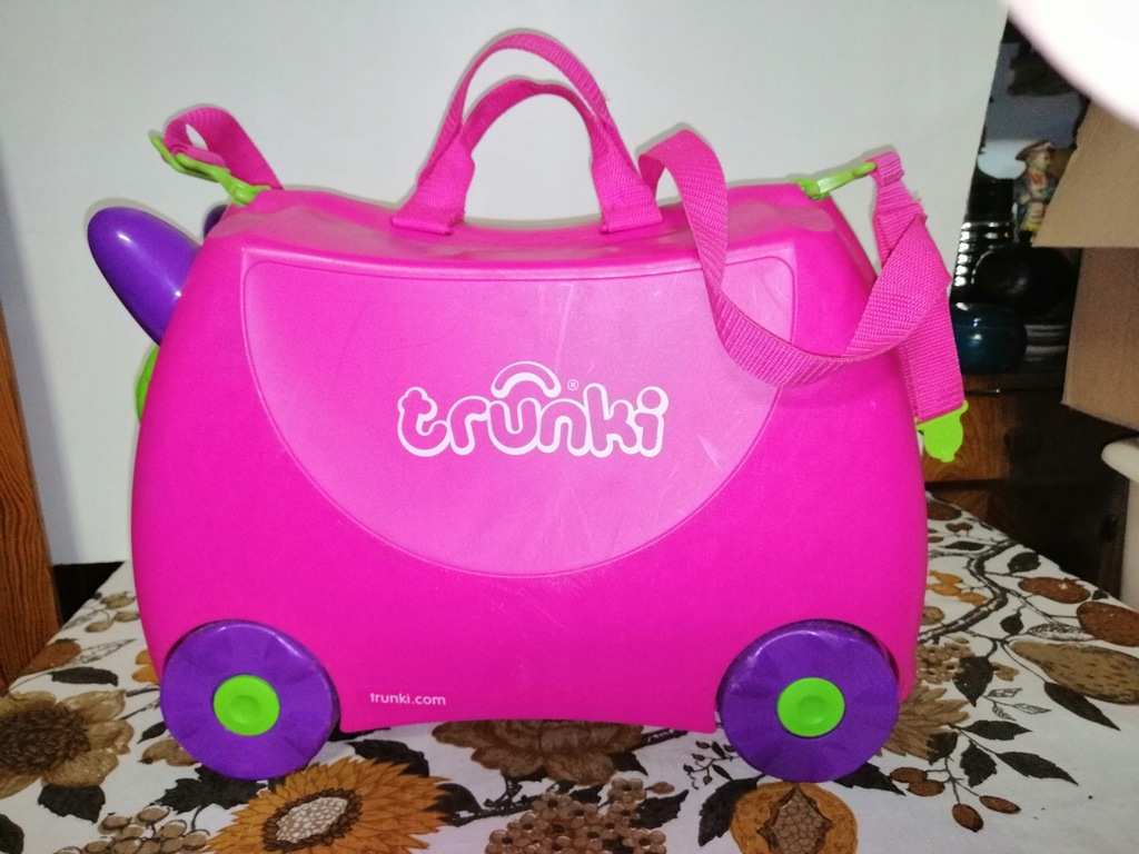 JEŹDZIK WALIZKA TRUNKI - jeżdżąca walizeczka 2w1