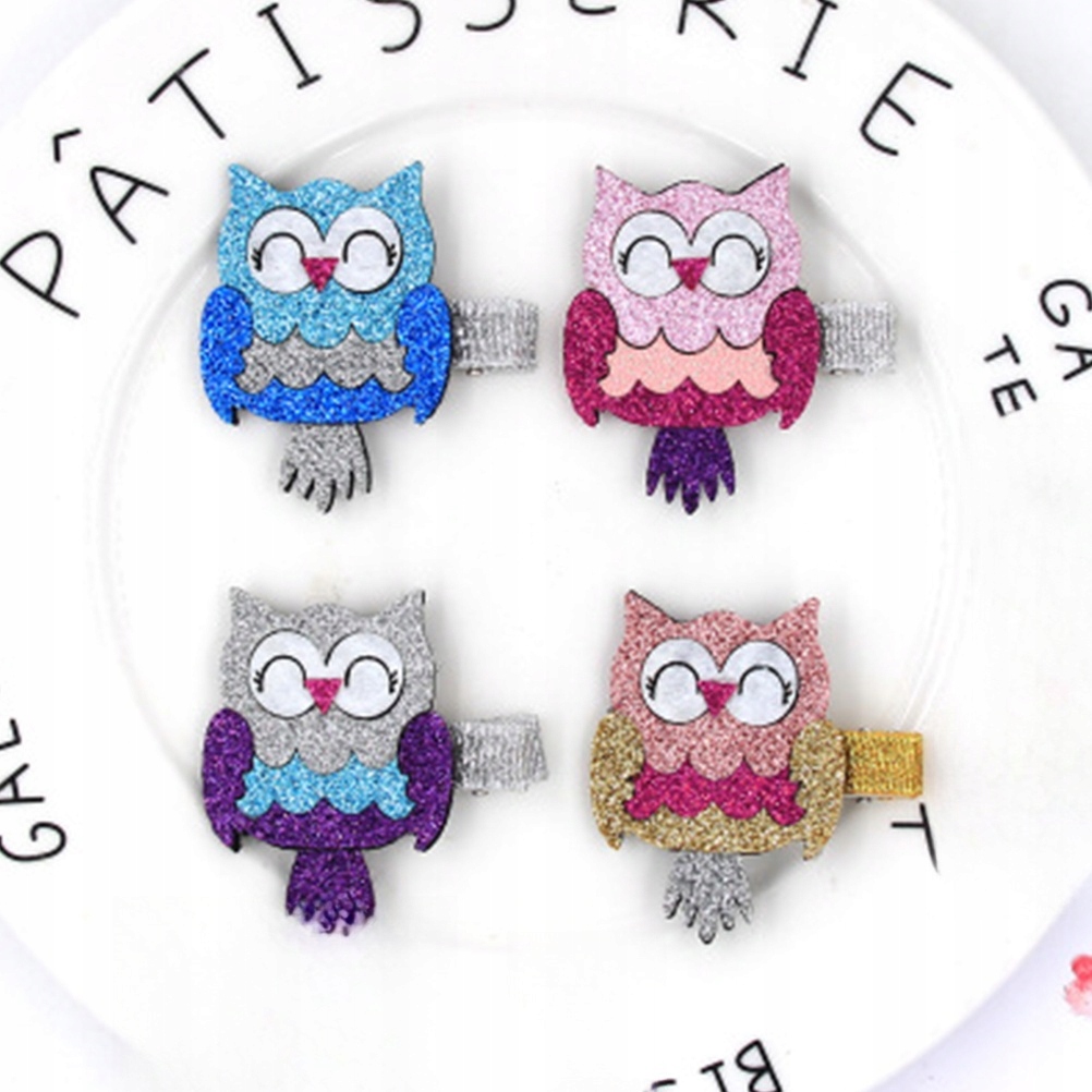 HAIR BARRETTES CLIP PIN ANIMAL CLIPS 8 PCS