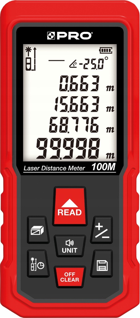 Dalmierz laserowy PRO DL-100X