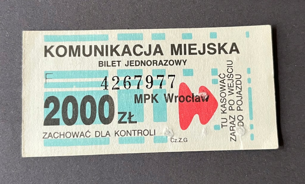 Bilet autobus, komunikacja miejska Wrocław starszy