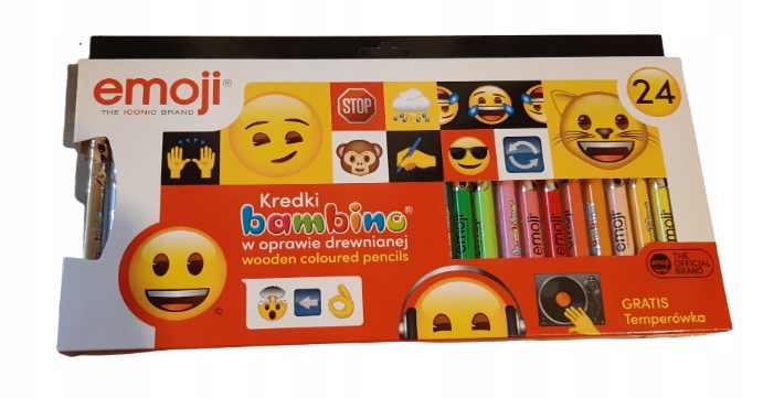 BAMBINO KREDKI ŚWIECOWE 24 GLINKA KOALINOWA