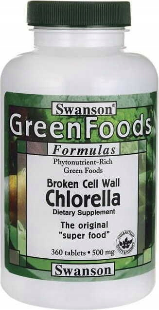 Chlorella Broken Cell Wall 500mg 360 tabletek SWAN
