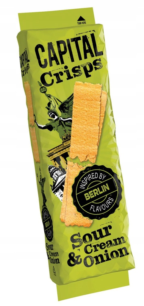 CAPITAL Crisps Sour Cream and Onion 75g.