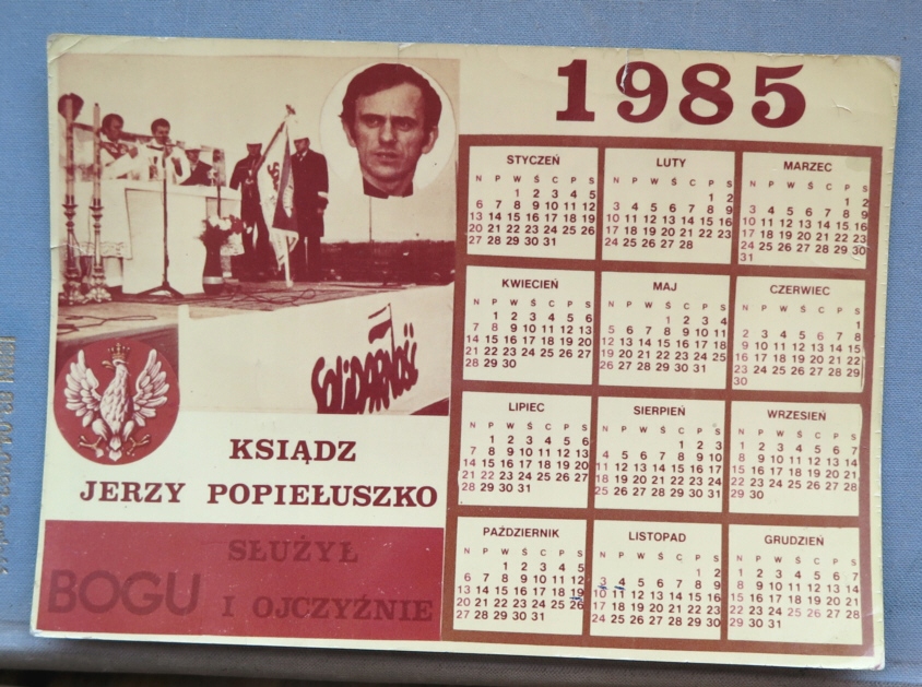 Kalendarzna rok 1985 - Ksiądz Jerzy Popiełuszko