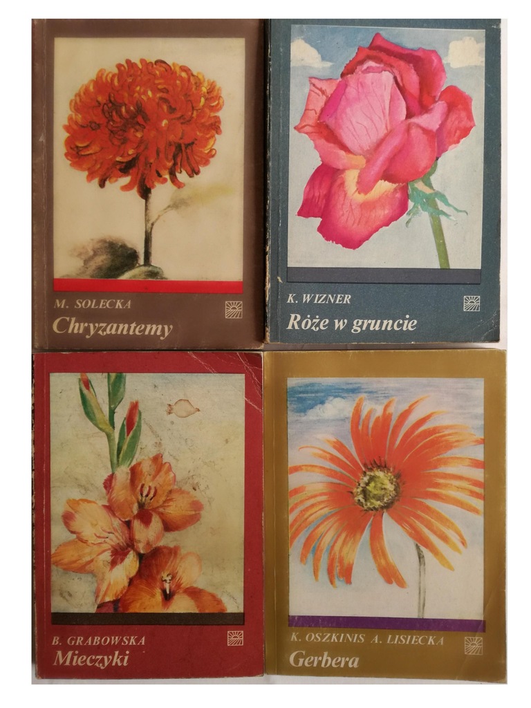 Kwiaty - zestaw 4 książek