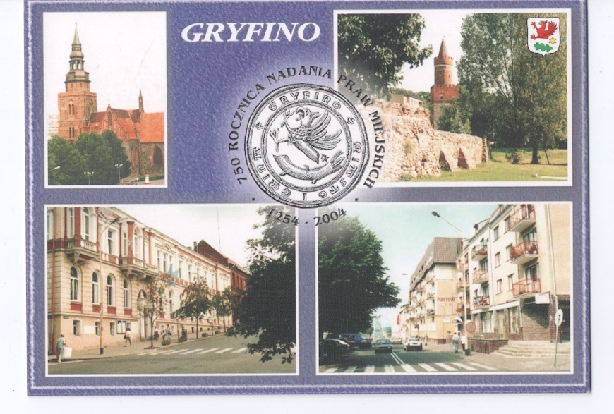 GRYFINO - BASZTA i KOŚCIÓŁ + OSIEDLE - 2004R