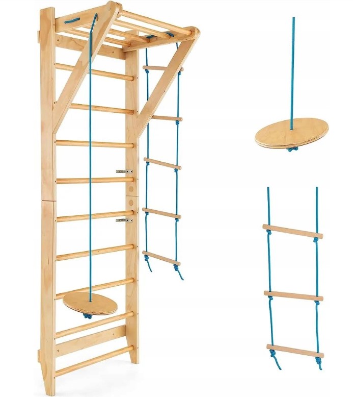 Drabinka treningowa Costway gimnastyczna 220 cm x 80 cm nośność do 100 kg