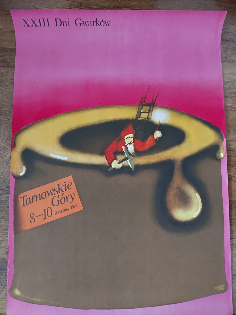 PLAKAT DNI TARNOGÓRSKICH GWARKÓW - PRL - 1979 ROK